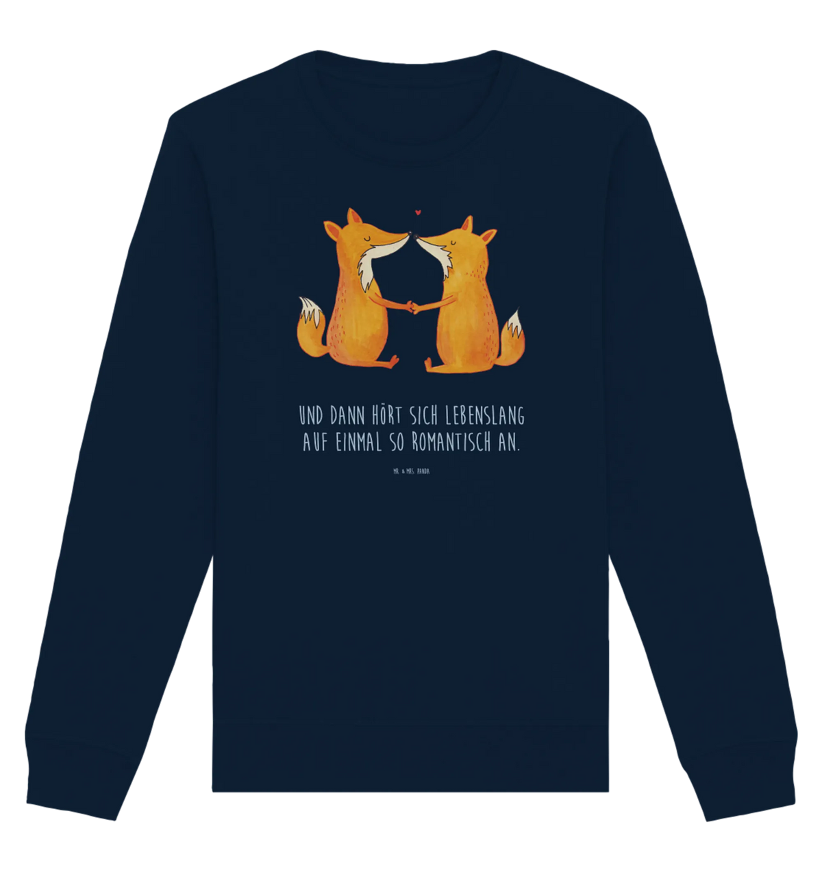 Organic Pullover foxes Love Pullover, Pullover Männer, Pullover Frauen, Sweatshirt, Sweatshirt Männer, Sweatshirt Frauen, Unisex, Fuchs, Füchse, Fox, Liebe, Liebespaar, Paar, Partner, Freundin, Freund, Ehe, Verlobte, Ehemann, Ehefrau, Liebesbeweis