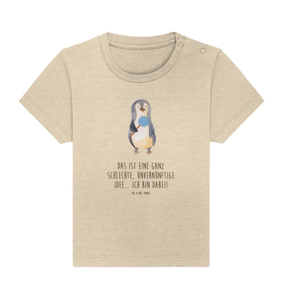 Organic Baby Shirt Penguin lollipop Penguin, North Pole, Winter, Penguins, penguins, bullshit, crook, slogan, hoodlum, lollipop, candy, rebel