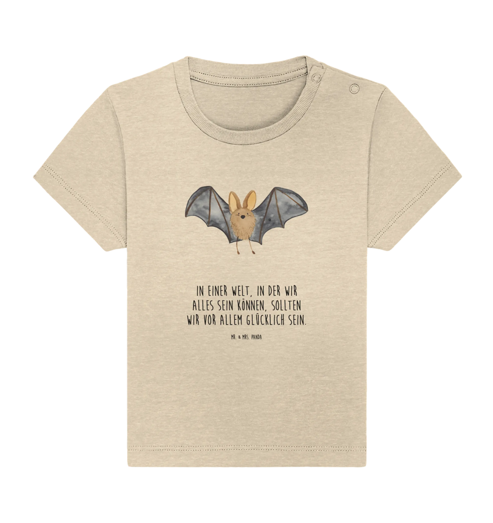 Organic Baby Shirt bat wing small animals, cute, funny, cute animal motives, hand drawn, small world, funny sayings, good mood, happy, gifts, gift ideas, special gifts, animal lover, card