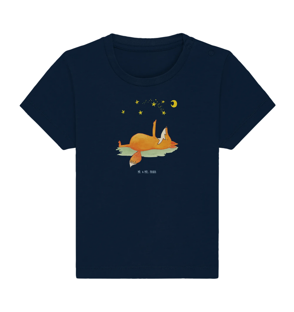 Organic Baby Shirt Fox Stars fox, foxes, forest wildlife, clever as a fox, animal lover, Fox, Romance, words of consolation, Saying beautiful, Saying positive, Always Look on the Bright Side of Life
