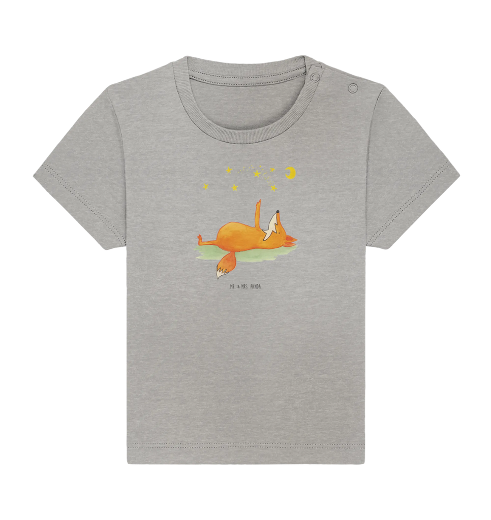 Organic Baby Shirt Fox Stars fox, foxes, forest wildlife, clever as a fox, animal lover, Fox, Romance, words of consolation, Saying beautiful, Saying positive, Always Look on the Bright Side of Life