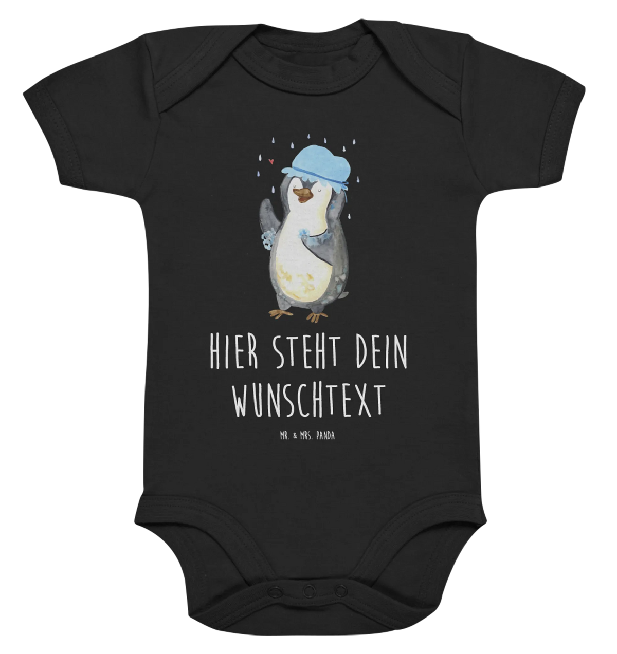 Personalized Baby Bodysuit Penguin have a shower Penguins, North Pole, being happy, shower, penguins, new beginning, new start, life motto