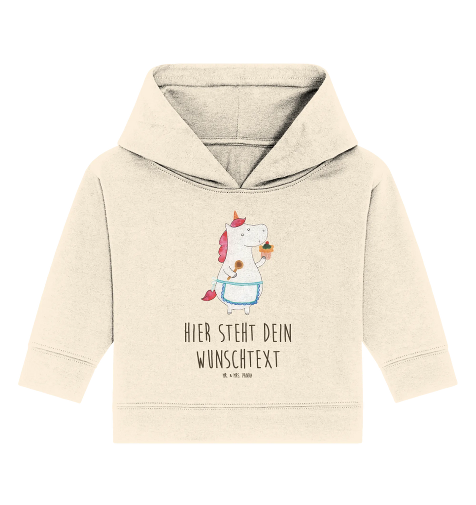 Personalisierter Baby Hoodie Einhorn Küche Baby Hoodie mit Namen, Personalisierter Baby Hoodie, Babyhoodie Wunschtext, Einhorn, Unicorn, Einhörner, Einhorn Deko, Koch, Backen, Träumen, Motivation, Torte, Muffin, Bäckerin, Hobbykoch, Träumer, Kuchen