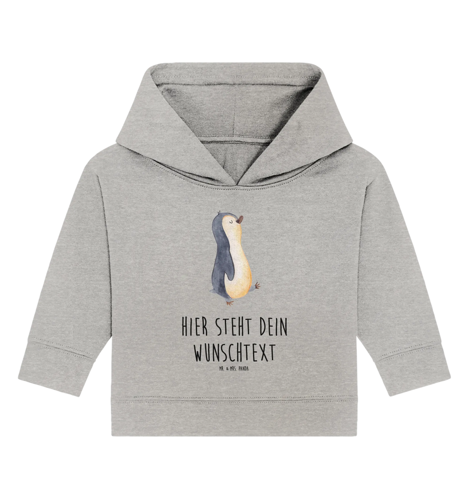 Personalisierter Baby Hoodie Pinguin marschieren Personalisierter Baby Hoodie, Baby Hoodie mit Namen, Babyhoodie Wunschtext, Pinguin, Bruder, Frühaufsteher, Familie, Pinguine, Schwester, Langschläfer