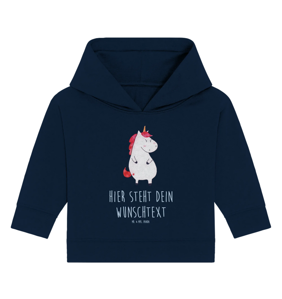 Spersonalizowana bluza z kapturem dla niemowląt Jednorożec gniew Personalisierter Baby Hoodie, Baby Hoodie mit Namen, Babyhoodie Wunschtext, Einhorn, Unicorn, Einhörner, Einhorn Deko, Lustlos, wütend, Arbeit, Lustig, Dumme Fragen, Büro, Geschenk, Spaß, Realität, Nein, Ansage