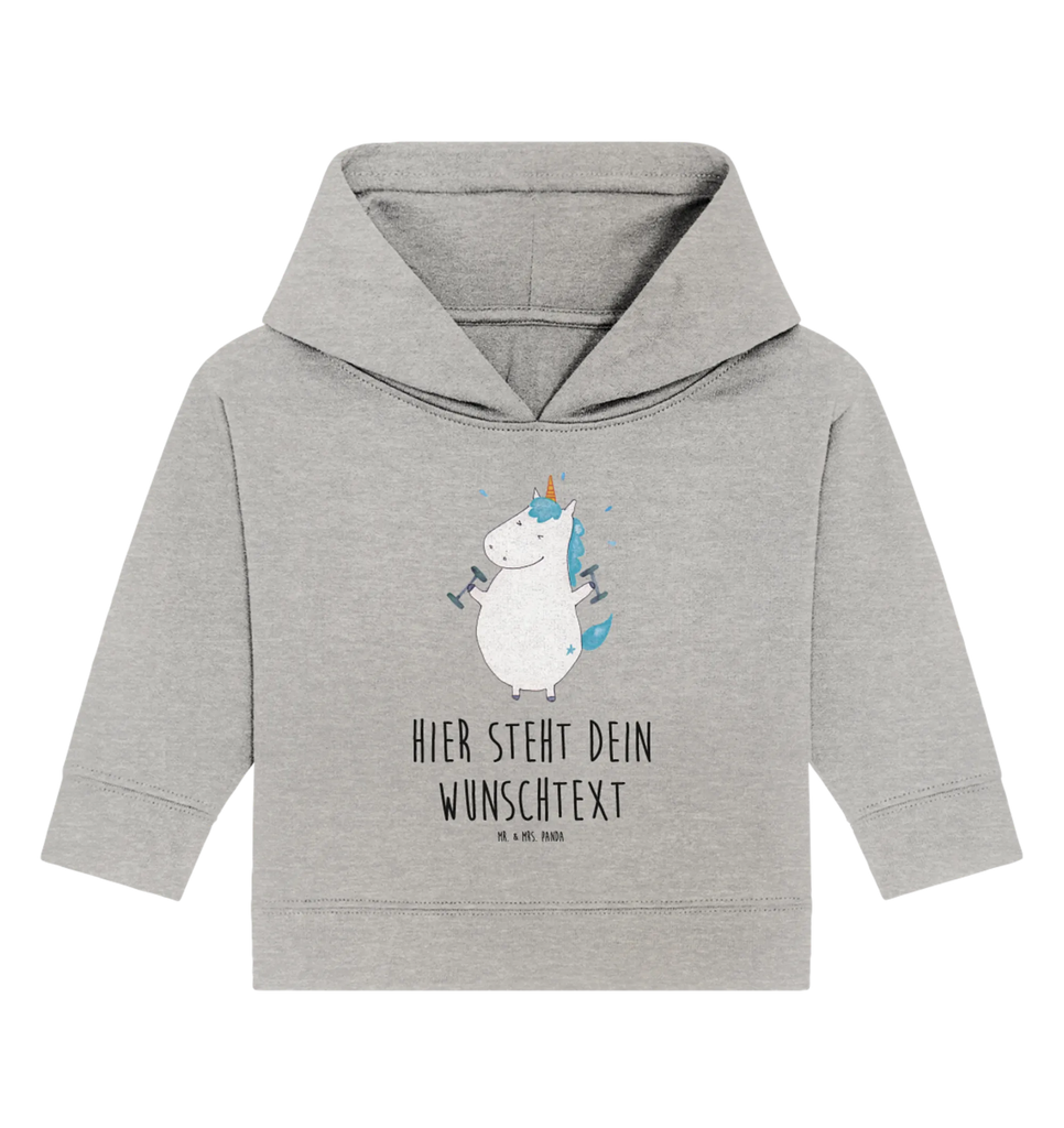 Spersonalizowana bluza z kapturem dla niemowląt jednorożec Fitness Baby Hoodie mit Namen, Babyhoodie Wunschtext, Personalisierter Baby Hoodie, Unicorn, Einhorn, Einhörner, Einhorn Deko, Pumpen, Fitnessstudio, Gym, Diät, Sixpack, Abnehmen, Sport, Fitness, Geräte