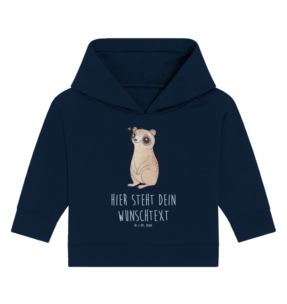 Spersonalizowana bluza z kapturem dla niemowląt Plumplori Szczęśliwy Motywy zwierzęce, dobra energia, zabawne powiedzonka, zwierzęta