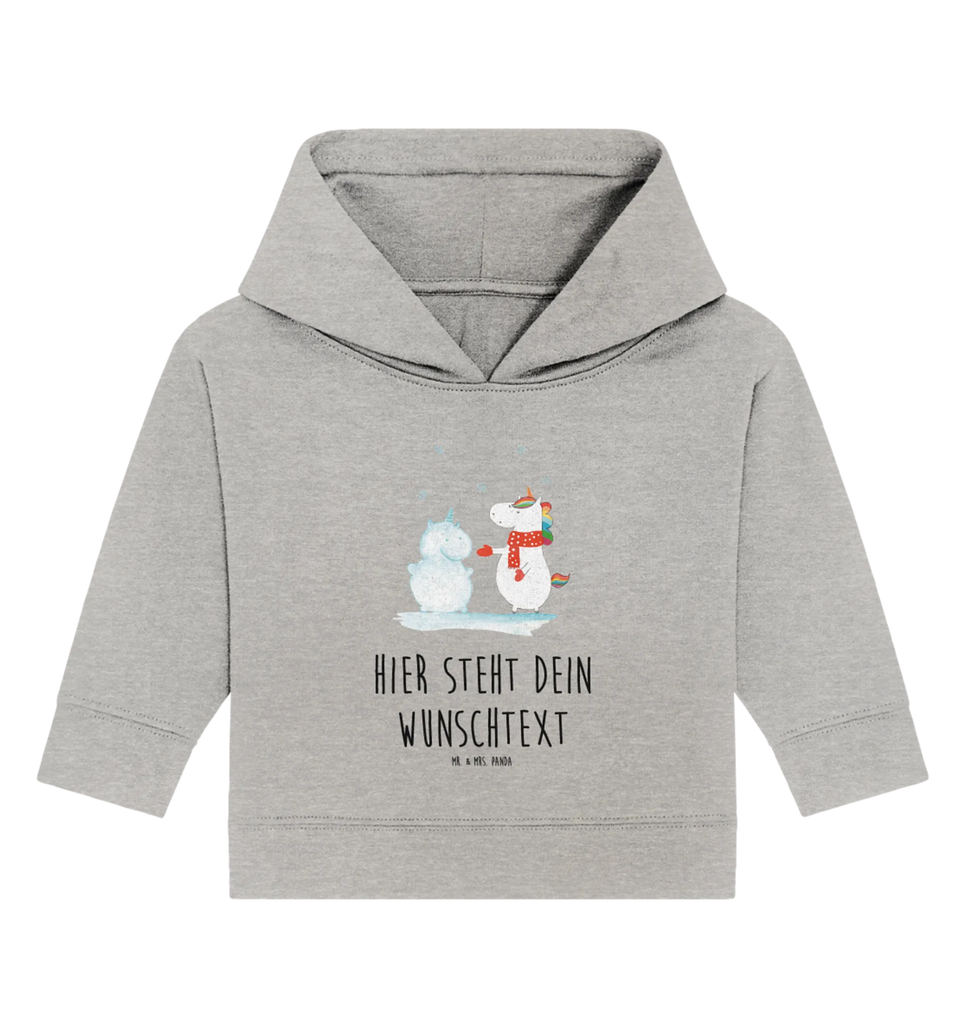 Personalized Baby Hoodie unicorn snowman Babyhoodie Wunschtext, Baby Hoodie mit Namen, Personalisierter Baby Hoodie, Einhorn, Unicorn, Einhörner, Einhorn Deko, X-Mas, Schneemann, Schnee, Mütze, Weihnachten, Handschuhe, Winter, Kuchen, kalt