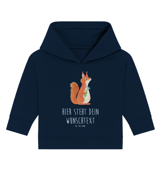 Personalized Baby Hoodie Squirrel flower – Panda