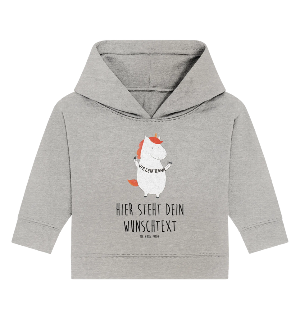 Spersonalizowana bluza z kapturem dla niemowląt Jednorożec Dziękuję Babyhoodie Wunschtext, Baby Hoodie mit Namen, Personalisierter Baby Hoodie, Einhorn, Unicorn, Einhörner, Einhorn Deko, Danke, Danksagung, Dankeschön, Vielen Dank