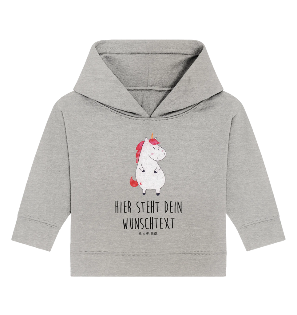Spersonalizowana bluza z kapturem dla niemowląt Jednorożec gniew Personalisierter Baby Hoodie, Baby Hoodie mit Namen, Babyhoodie Wunschtext, Einhorn, Unicorn, Einhörner, Einhorn Deko, Lustlos, wütend, Arbeit, Lustig, Dumme Fragen, Büro, Geschenk, Spaß, Realität, Nein, Ansage
