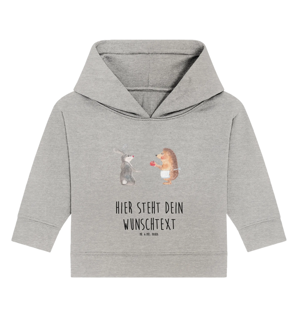 Spersonalizowana bluza z kapturem dla niemowląt królik jeż Personalisierter Baby Hoodie, Babyhoodie Wunschtext, Baby Hoodie mit Namen, Tiermotive, Gute Laune, lustige Sprüche, Tiere, Spruch romantisch, Igel, Liebe Spruch, Hase, Igel und Hase, Herzschmerz, Trennungsschmerz, Trösten, Liebeskummer Geschenk