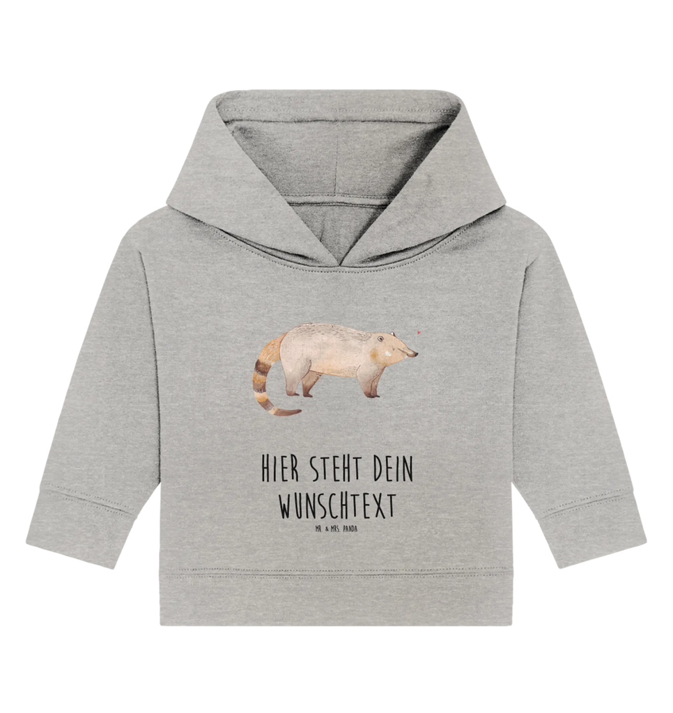 Spersonalizowana bluza z kapturem dla niemowląt Nosacz Babyhoodie Wunschtext, Baby Hoodie mit Namen, Personalisierter Baby Hoodie, Tiermotive, Gute Laune, Tiere, Lustige Sprüche, Nasenbär, Bär, Nasenbären, Rüsselbär
