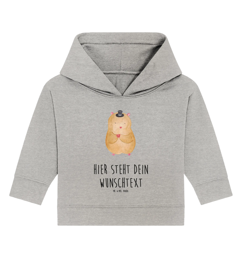 Spersonalizowana bluza z kapturem dla niemowląt Chomik kapelusz Babyhoodie Wunschtext, Baby Hoodie mit Namen, Personalisierter Baby Hoodie, Tiermotive, Gute Laune, lustige Sprüche, Tiere, Magier, Zauberer, Zylinder, Hamster, Zwerghamster, Hut