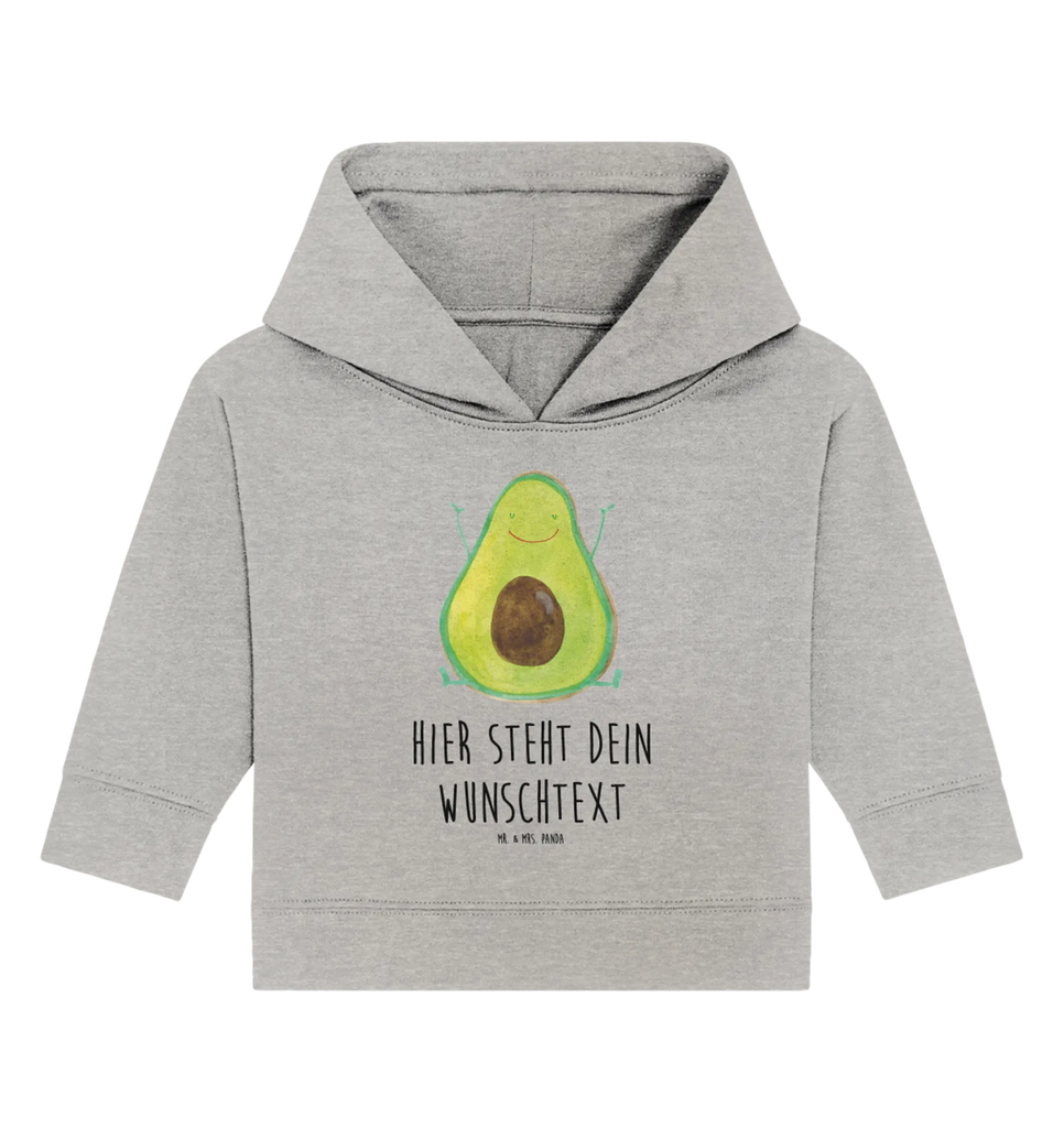 Spersonalizowana bluza z kapturem dla niemowląt Awokado Szczęśliwy Personalisierter Baby Hoodie, Baby Hoodie mit Namen, Babyhoodie Wunschtext, Avocado, Veggie, Vegan, Gesund, Chaos