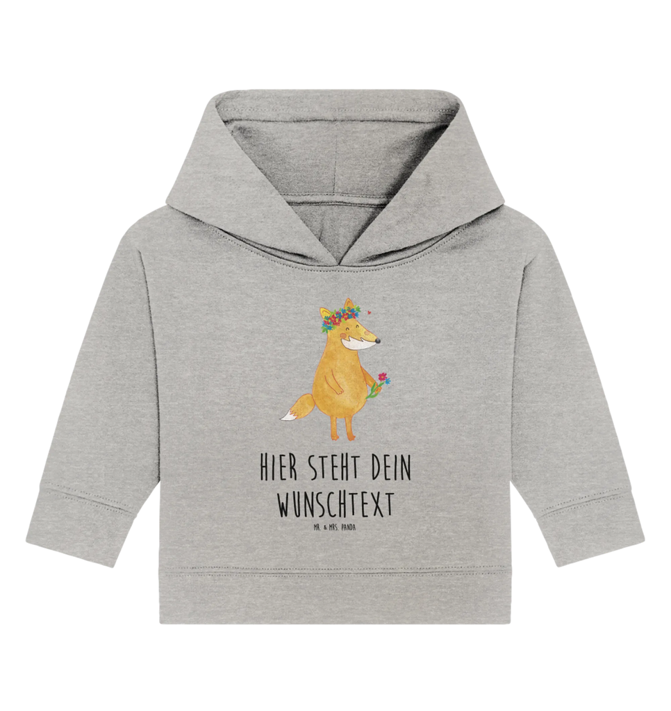 Spersonalizowana bluza z kapturem dla niemowląt lis Kwiaty Babyhoodie Wunschtext, Personalisierter Baby Hoodie, Baby Hoodie mit Namen, Fuchs, Fuchsmädchen, Freude, Liebe, Blume, Füchse, ich, Freundinnen, Selbstliebe, Fox, Motivation, mich, Liebesbeweis, Freundin, Blumenmädchen, Blumen