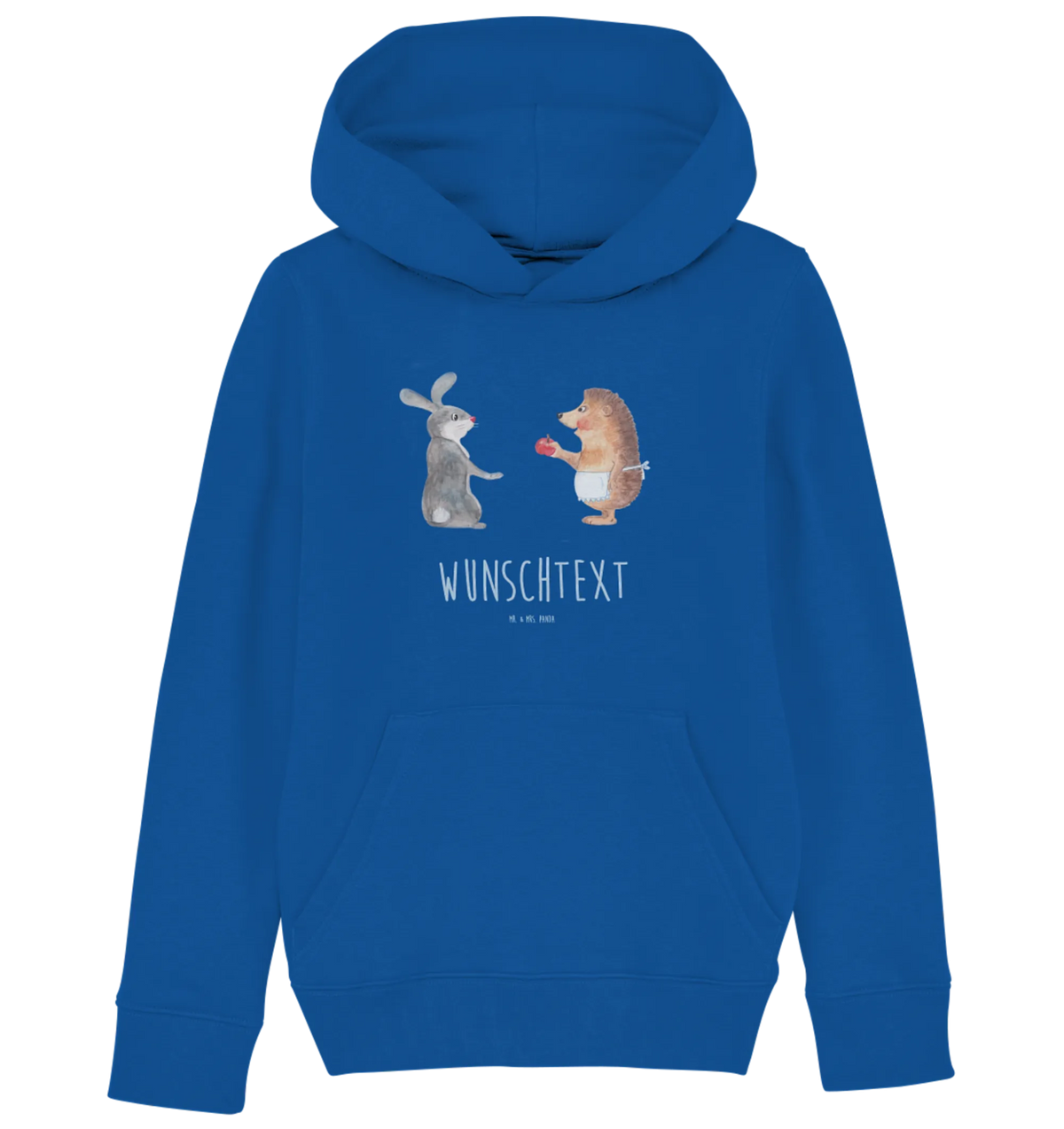 Personalized Kids Hoodie Hare Hedgehog cute, hand drawn, gifts, gift ideas, cute animal motives, animal lover, special gifts, good mood, small animals, funny sayings, card, romantic saying, hare, lovesickness gift, pain of separation, Hedgehog and hare, consolation, heartache, love saying