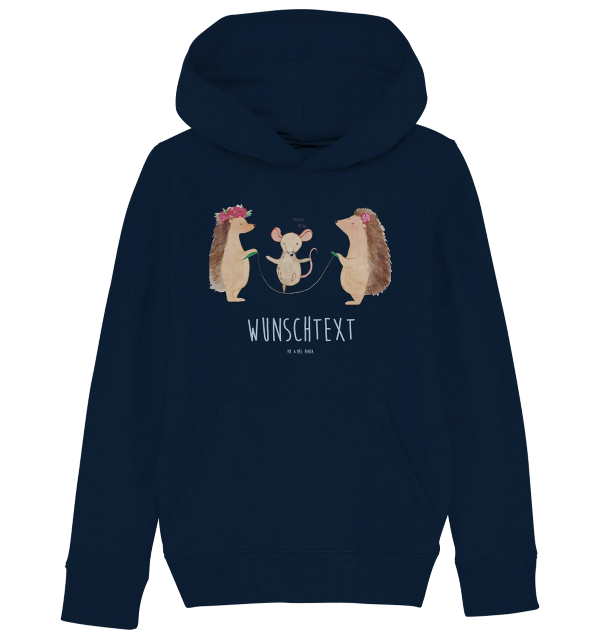 Personalizowana bluza z kapturem dla dzieci jeż Skakanie na skakance Motywy zwierzęce, dobra energia, zabawne powiedzonka, zwierzęta