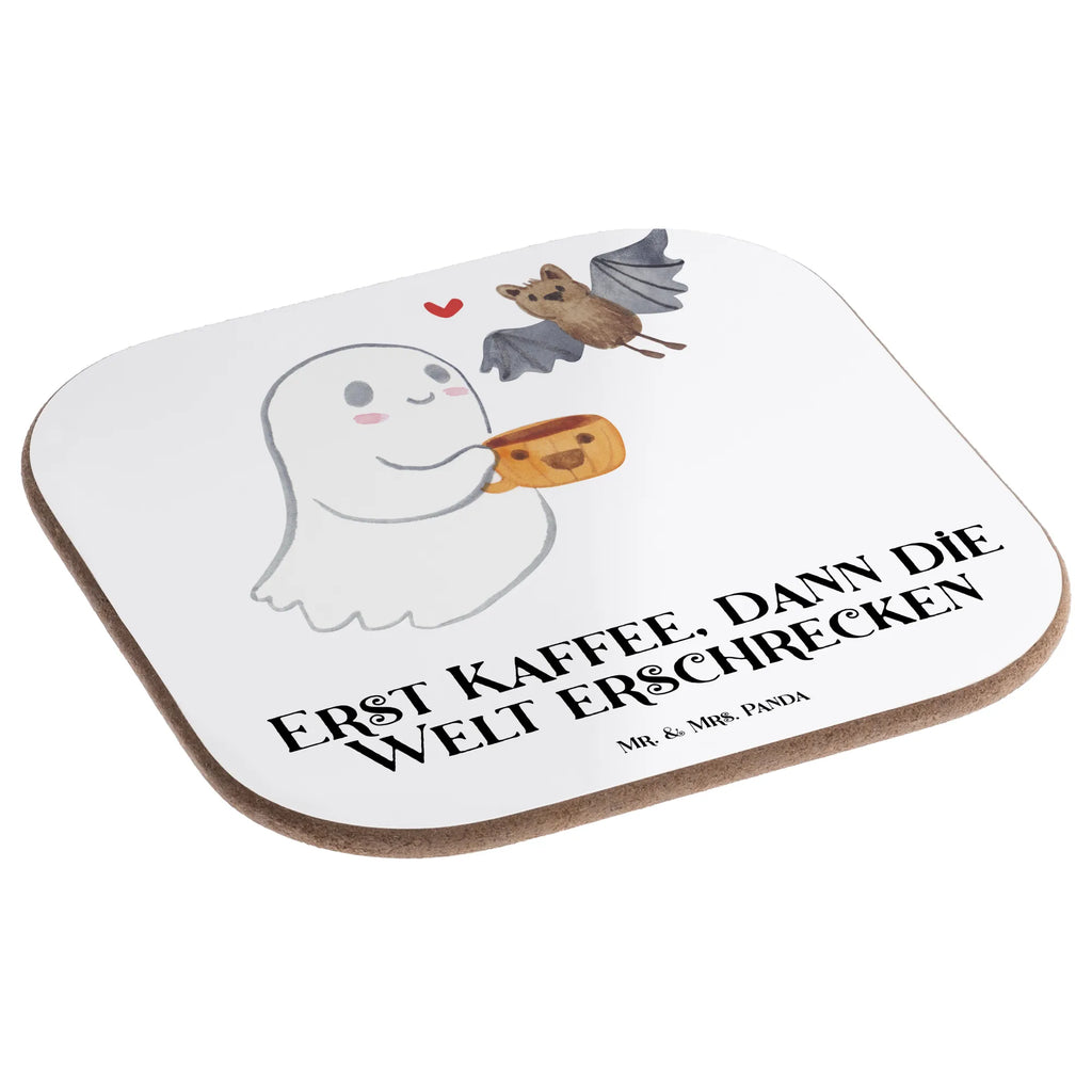 Square coaster Ghost Coffee glass coasters, Coasters, breakfast, gift, gifts, party, presents, Halloween, decoration, Martin singing, decor, giving