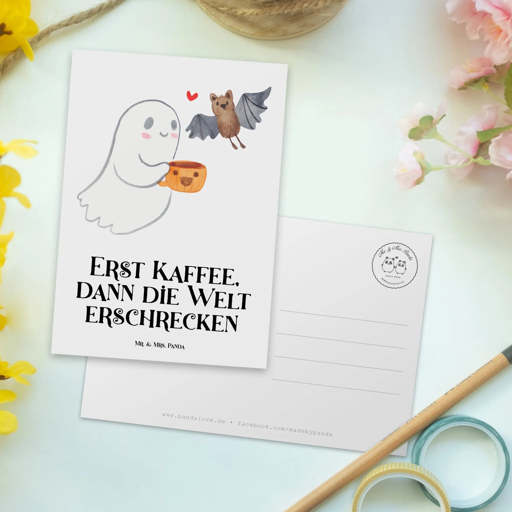 Postkarte Gespenst Kaffee Fotokarte, Motivkarte, kunstkarte, Kunstkarten, einzelkarte, bildkarte, Grußkarte, Ansichtskarte, Postkarten, Postkarte, spruchkarte, Ansichtskarten, Designkarte, Geschenke, Deko, Halloween, Martinssingen, Schenken, Dekoration, Kaffee, Gespenst