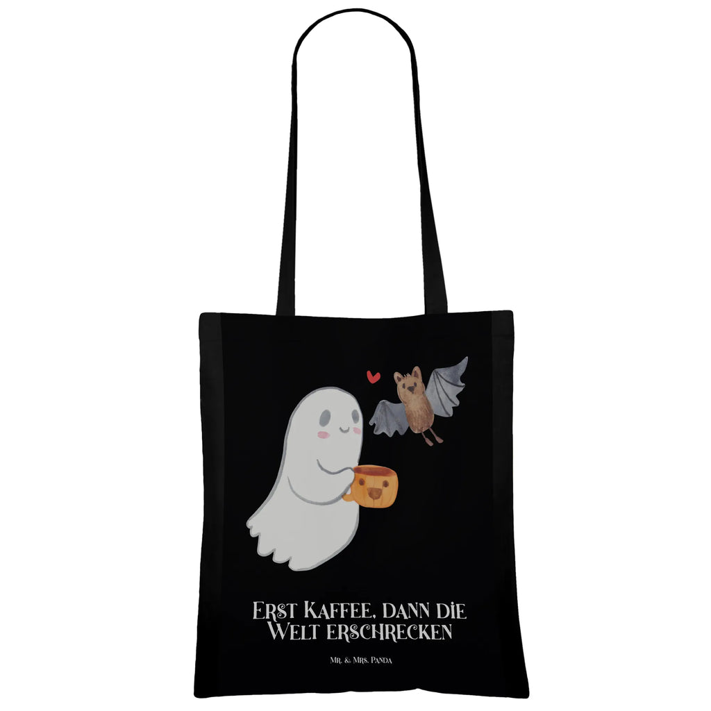Tote bag Ghost Coffee Tasche, Strandtasche, Schultertasche, Stofftasche, Einkaufstüte, Tragetasche, Stoffbeutel, Jutebeutel, Umhängetasche, Beutel, Beuteltasche, Laptoptasche, Shopper, Einkaufstasche, Badetasche, Jutetasche, Halloween, Deko, Martinssingen, Dekoration, Geschenke, Schenken, Gespenst, Kaffee