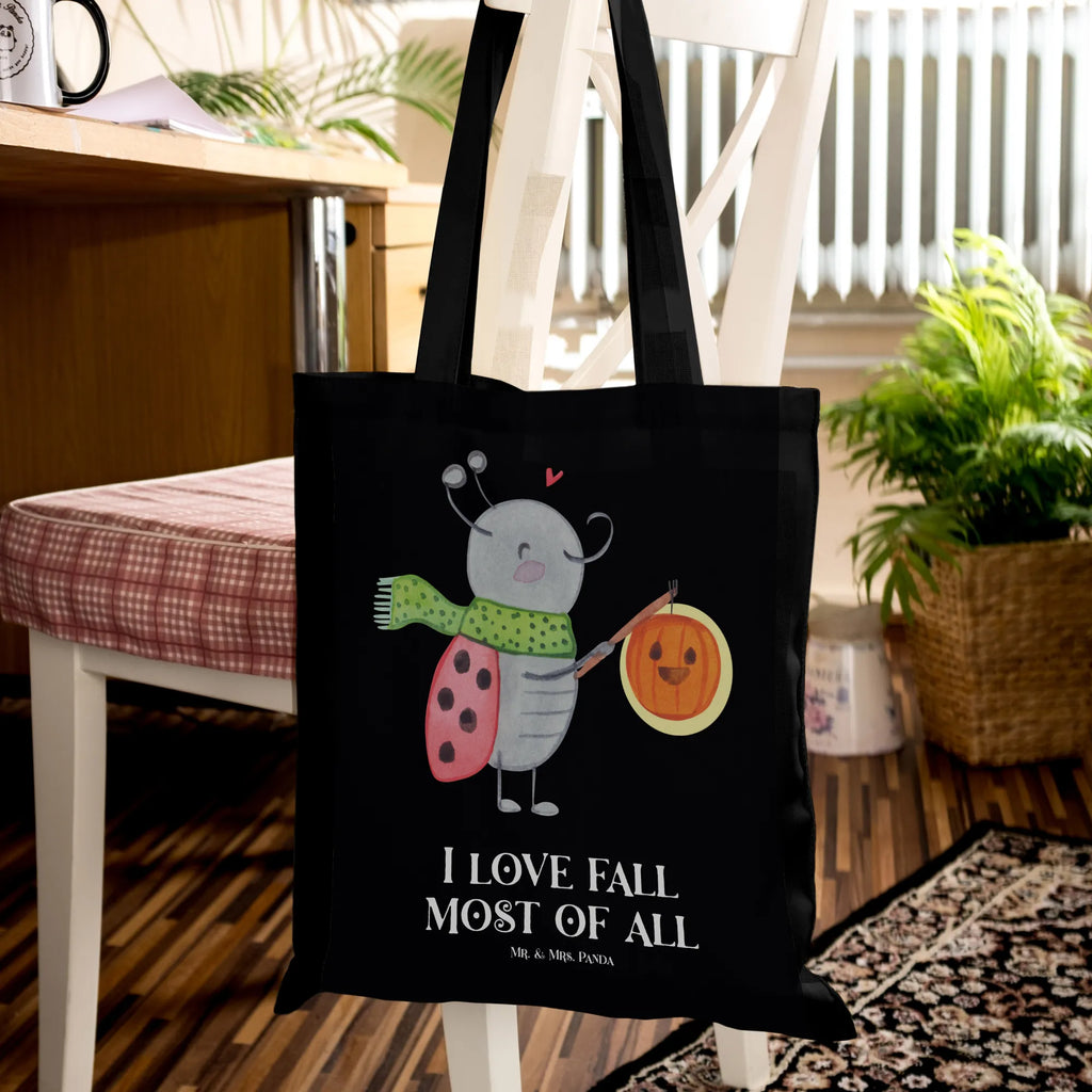 Tote bag Smörle Lantern Shopper, Tragetasche, Einkaufstüte, Jutetasche, Schultertasche, Stofftasche, Laptoptasche, Beutel, Strandtasche, Beuteltasche, Jutebeutel, Badetasche, Einkaufstasche, Umhängetasche, Stoffbeutel, Tasche, Halloween, Deko, Martinssingen, Dekoration, Geschenke, Schenken, Marienkäfer, Laterne, Herbst