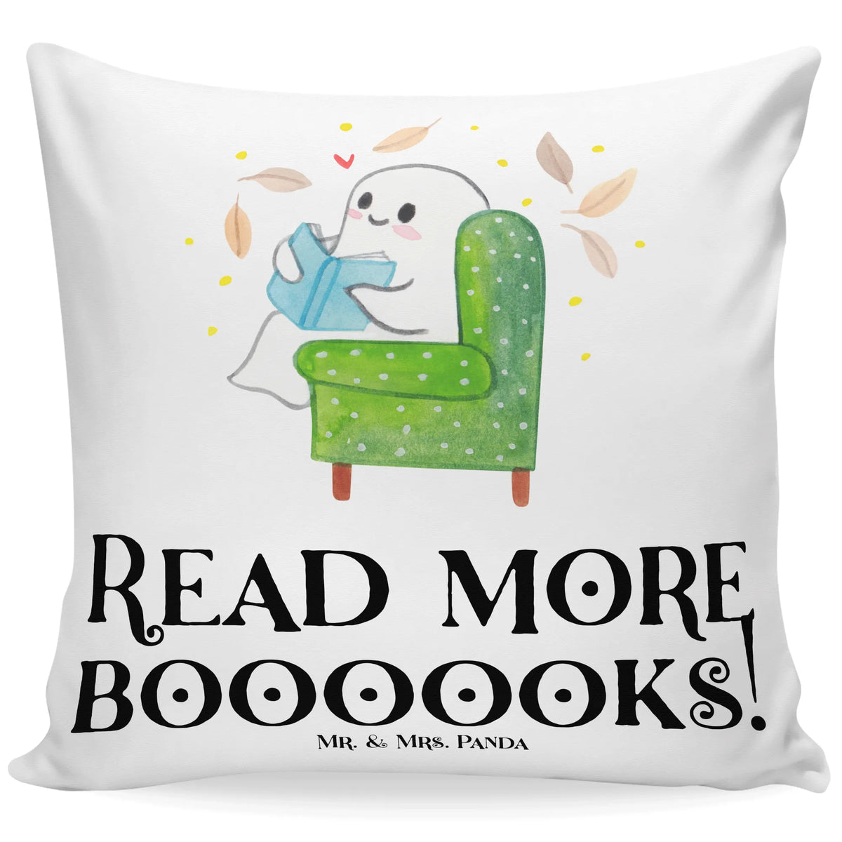 Cushion Ghost Book 40x40, soft, bedroom, pillows, pillow case, couch, cushion, pad, sofa, bed, Pillow, fluffy, settee, 40 x 40, Halloween, decoration, Martin singing, decor, gifts, giving