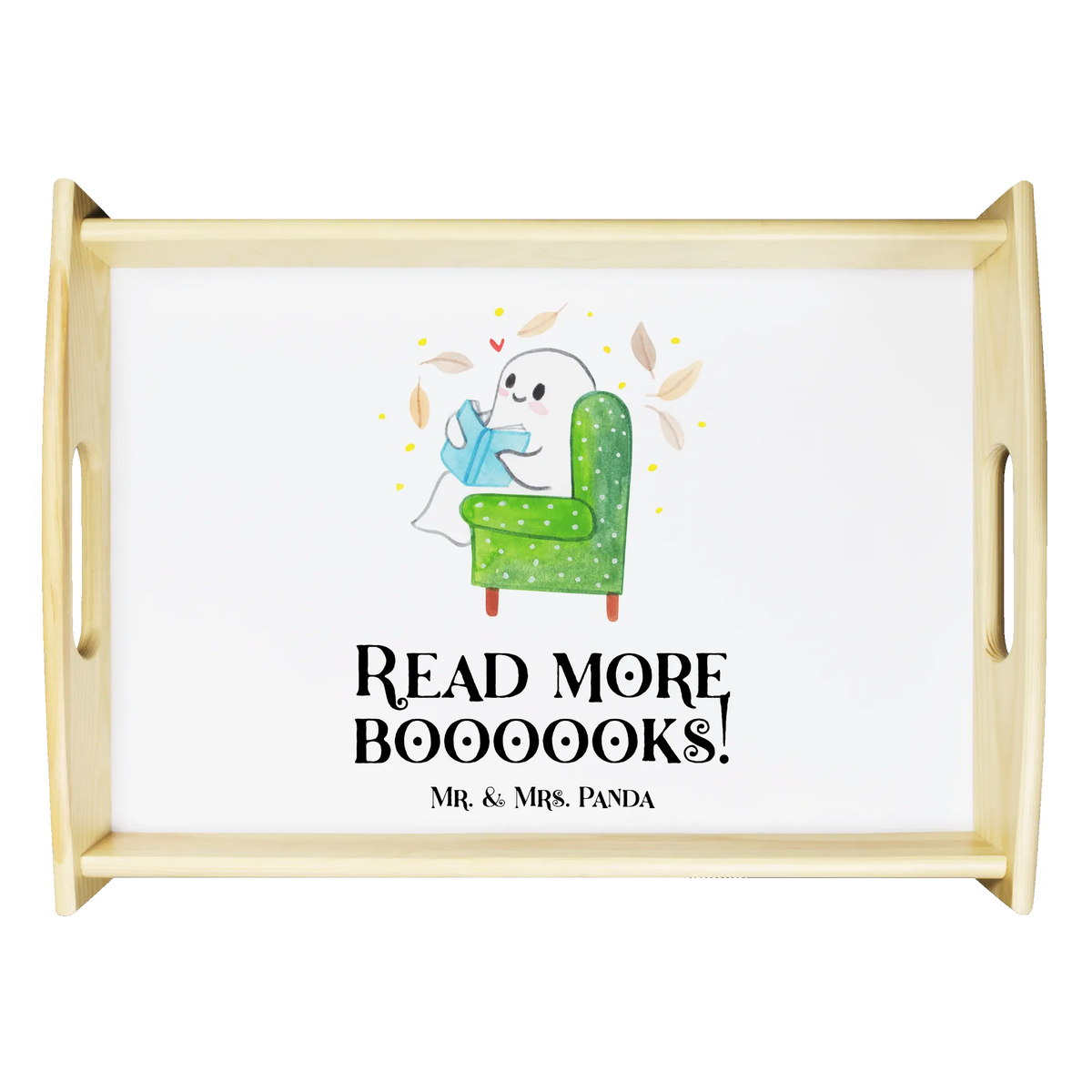 Serving tray Ghost Book tray, wooden tray, serving tray, breakfast tray, kitchen tray, Halloween, decoration, Martin singing, decor, gifts, giving