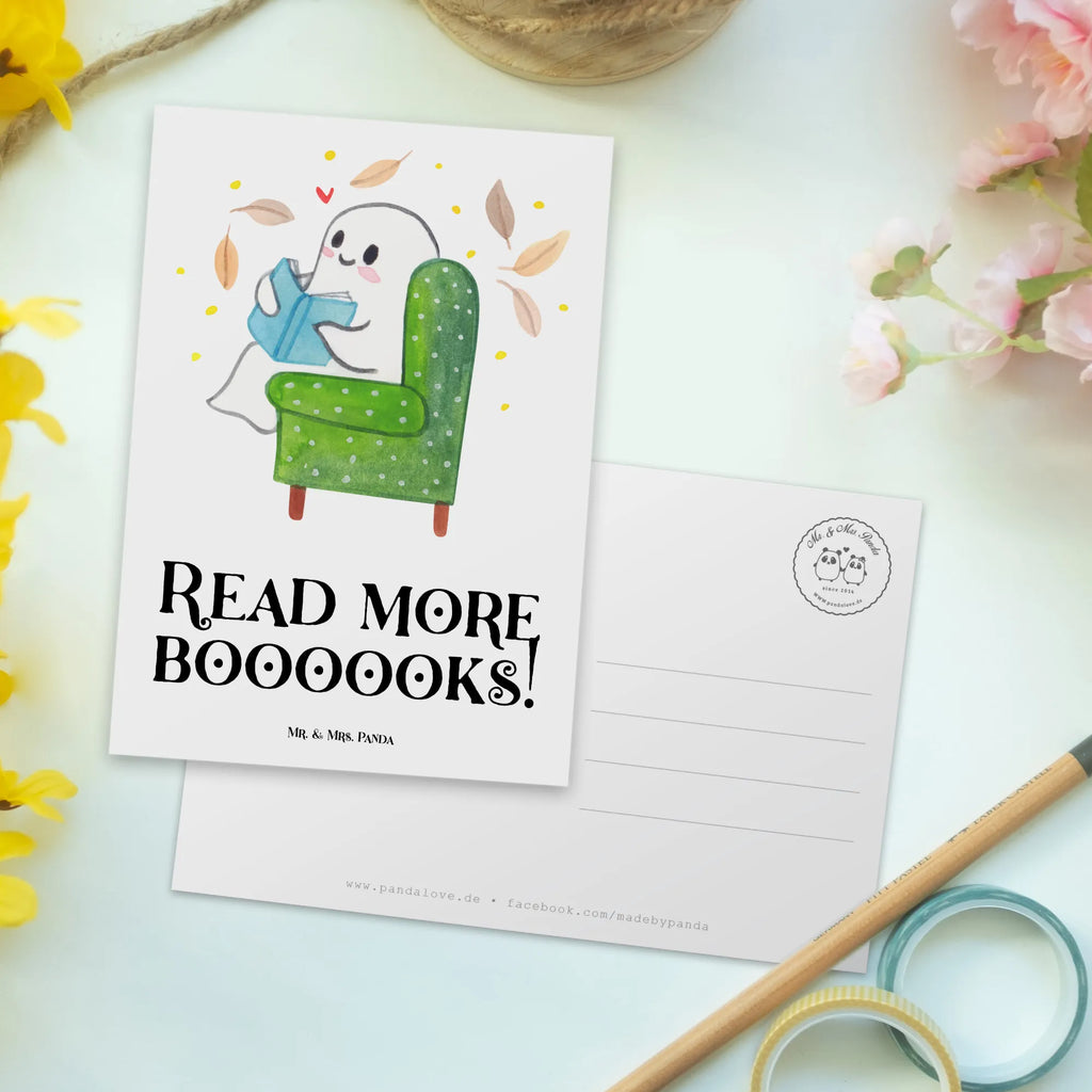 Postkarte Gespenst  Buch Einladung, Ansichtskarte, Grußkarte, Karte, Geburtstagskarte, Einladungskarte, Dankeskarte, Ansichtskarten, Einladung Geburtstag, Geschenkkarte, Einladungskarten Geburtstag, Postkarte, Halloween, Deko, Martinssingen, Dekoration, Geschenke, Schenken, gemütlich, Buch, Herbst, Gespenst