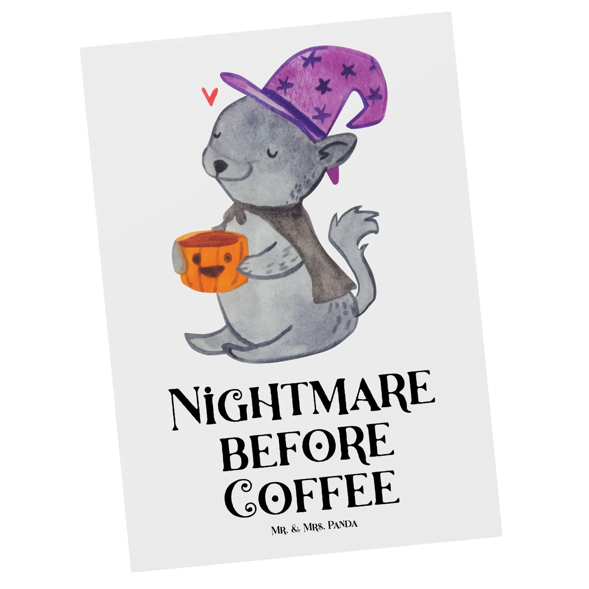 Postcard Hangover Coffee invitation card, gift, letter, paper, card, Postcard, invitation, postcards, gift card, Halloween, decoration, Martin singing, decor, gifts, giving