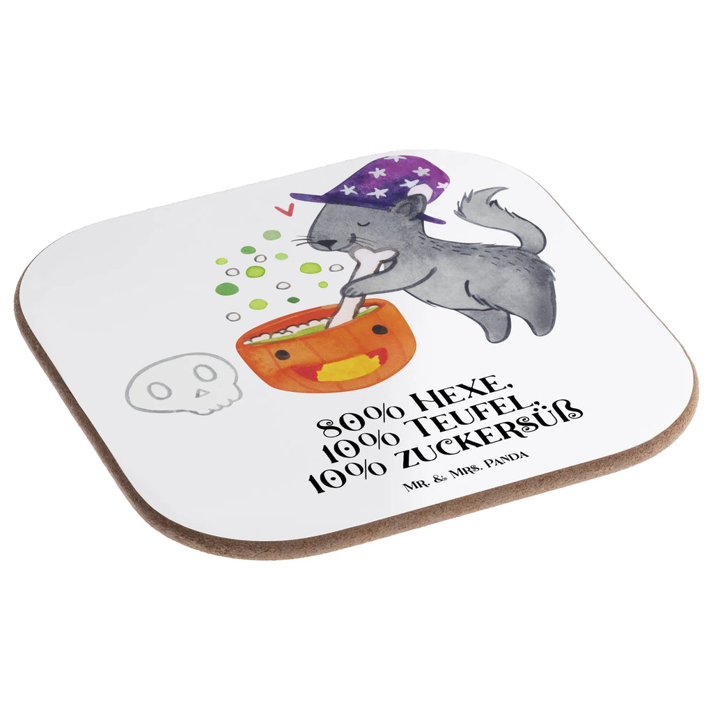 Square coaster Male Cat Cauldron party, Coasters, breakfast, presents, gift, gifts, glass coasters, Halloween, decoration, Martin singing, decor, giving