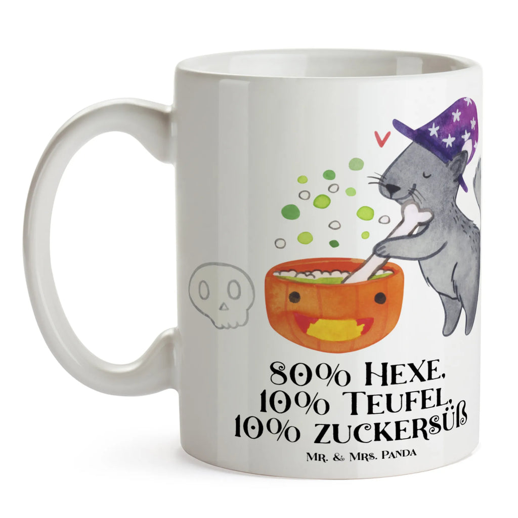 Tasse Kater Hexenkessel Geschenktasse, Bürotasse, Tasse mit Motiven, Tasse mit Zitaten, Kaffeetasse, Porzellantasse, Keramiktasse, Tasse, Teetasse, Halloween, Deko, Martinssingen, Dekoration, Geschenke, Schenken, Zaubertrank, Hexenkessel, Zaubern, Hexe, Kater