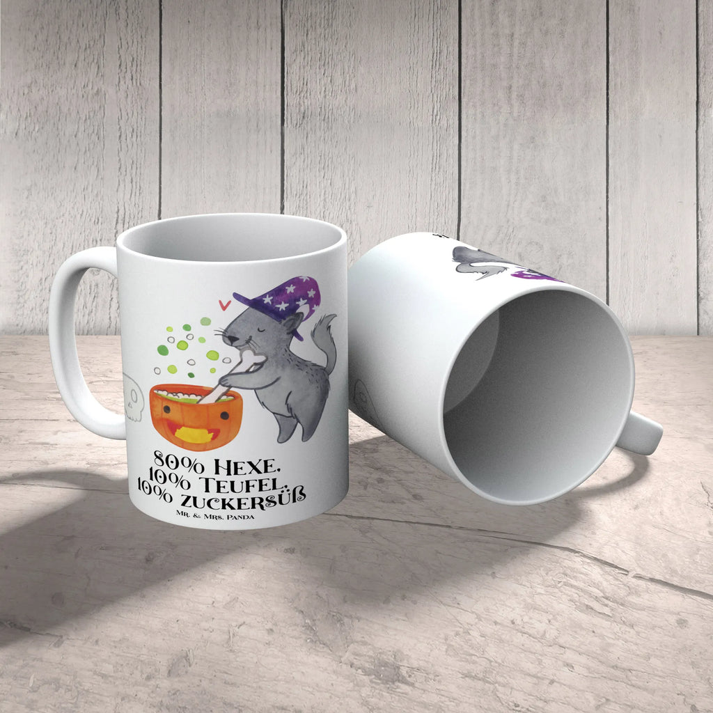 Tasse Kater Hexenkessel Geschenktasse, Bürotasse, Tasse mit Motiven, Tasse mit Zitaten, Kaffeetasse, Porzellantasse, Keramiktasse, Tasse, Teetasse, Halloween, Deko, Martinssingen, Dekoration, Geschenke, Schenken, Zaubertrank, Hexenkessel, Zaubern, Hexe, Kater