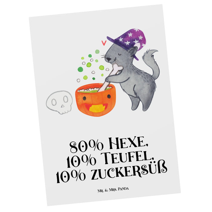 Postkarte Kater Hexenkessel