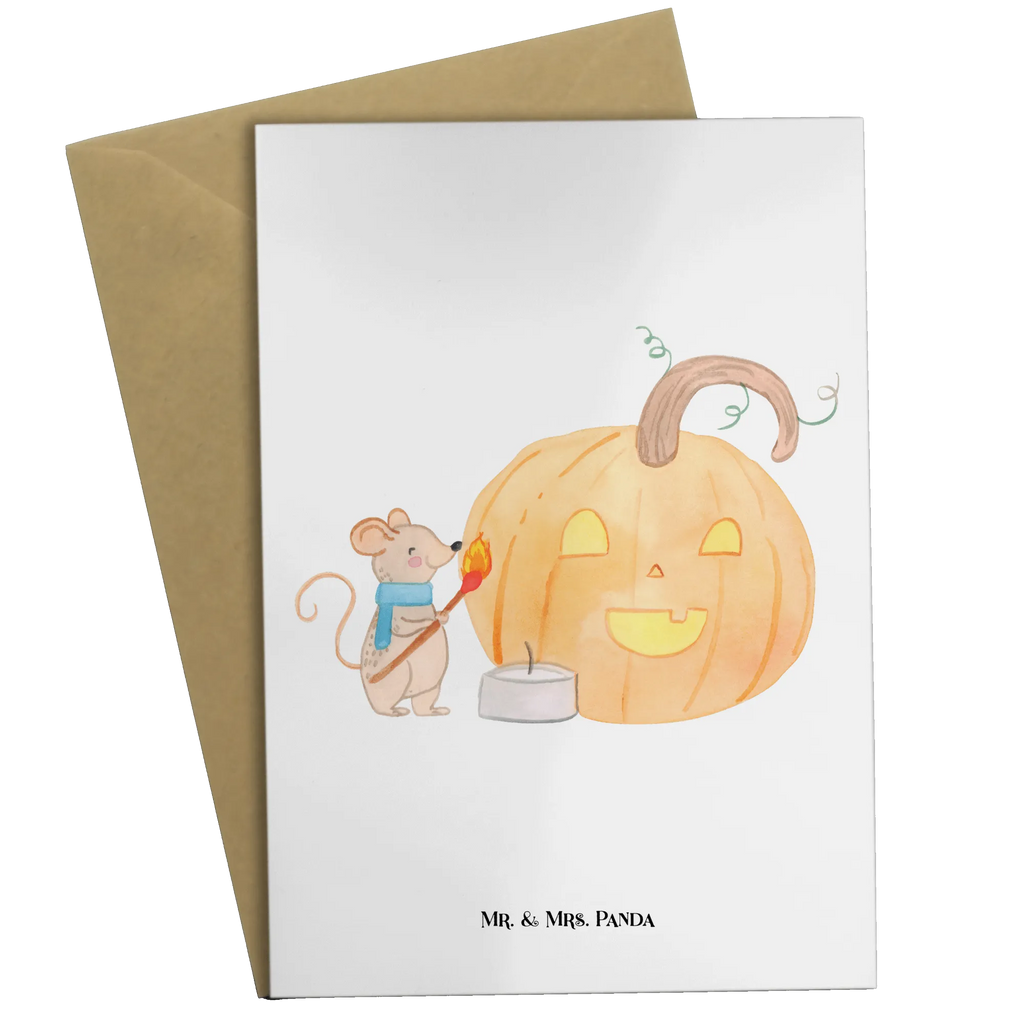 Grußkarte Kürbis Maus Klappkarte, Glückwunschkarte, Grußkarte, Ansichtskarten, Einladungskarte, Hochzeitskarte, Geburtstagskarte, Karte, Halloween, Deko, Martinssingen, Dekoration, Geschenke, Schenken, Süßes sonst gibt's saures, Trick or Treat, Halloween Deko, Kerzen, Maus, Kürbis