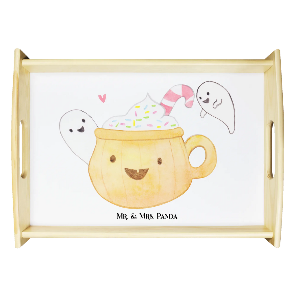 Serving tray Coffee Ghost Frühstückstablett, Holztablett, Tablett, Serviertablett, Dekotablett, Küchentablett, Halloween, Deko, Martinssingen, Dekoration, Geschenke, Schenken, Süßes sonst gibt's saures, Gespenst, Trick or Treat, Halloween Deko, Kaffee, Pumpkin spiced Latte