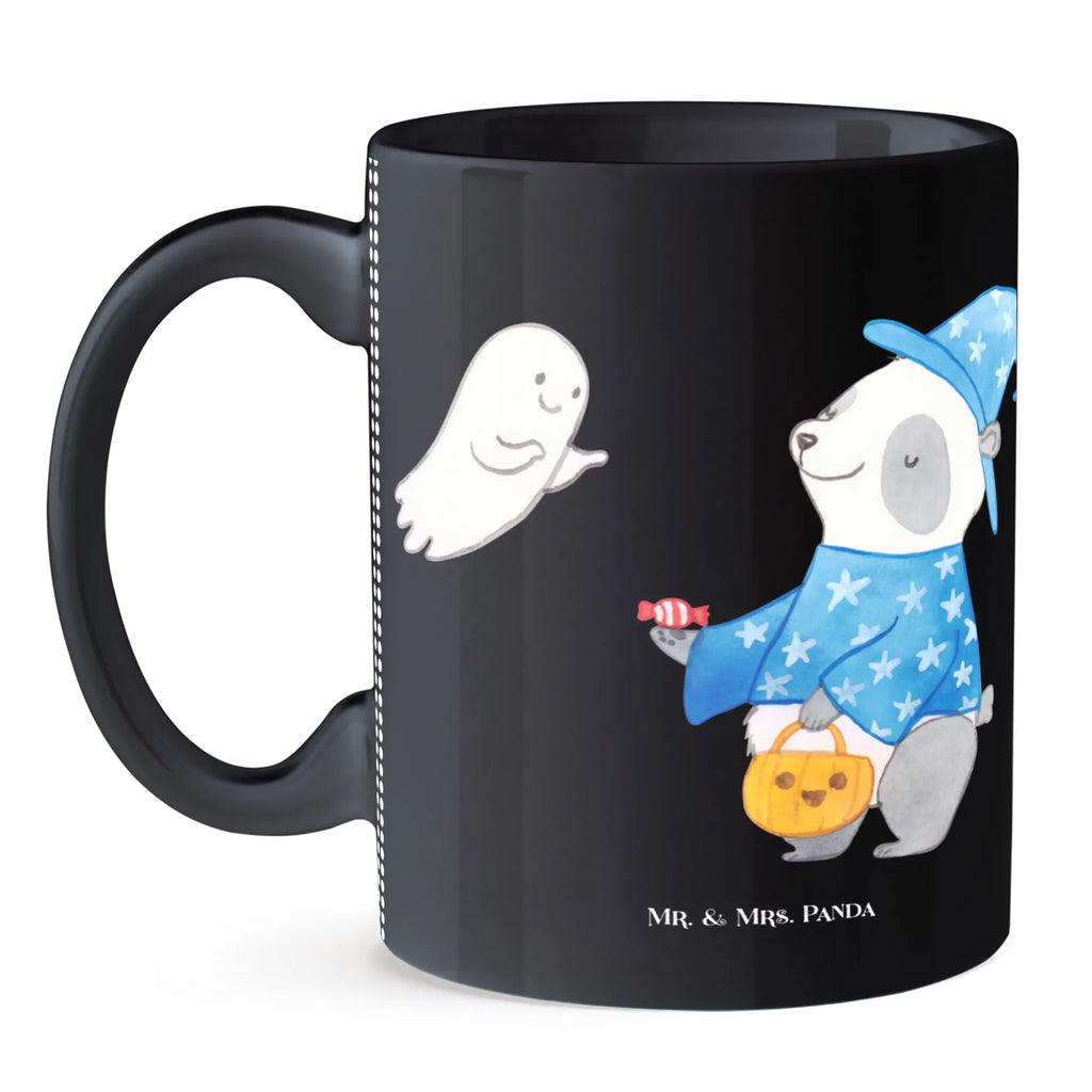 Tasse Panda Zauberer Kaffeetasse, Teetasse, Tasse mit Zitaten, Keramiktasse, Tasse, Geschenktasse, Porzellantasse, Tasse mit Motiven, Bürotasse, Halloween, Deko, Martinssingen, Dekoration, Geschenke, Schenken, Süßes sonst gibt's saures, Halloween Deko, Zauberer, Trick or Treat, Gespenst, Panda