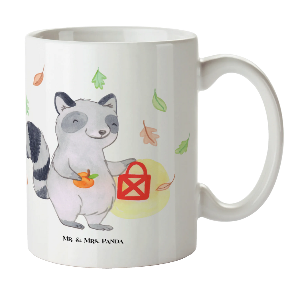 Mug Raccoon Lantern Geschenktasse, Teetasse, Keramiktasse, Bürotasse, Tasse mit Zitaten, Porzellantasse, Tasse, Tasse mit Motiven, Kaffeetasse, Halloween, Deko, Martinssingen, Dekoration, Geschenke, Schenken, Trick or Treat, Waschbär, Laterne, Süßes sonst gibt's saures, Herbst, Halloween Deko