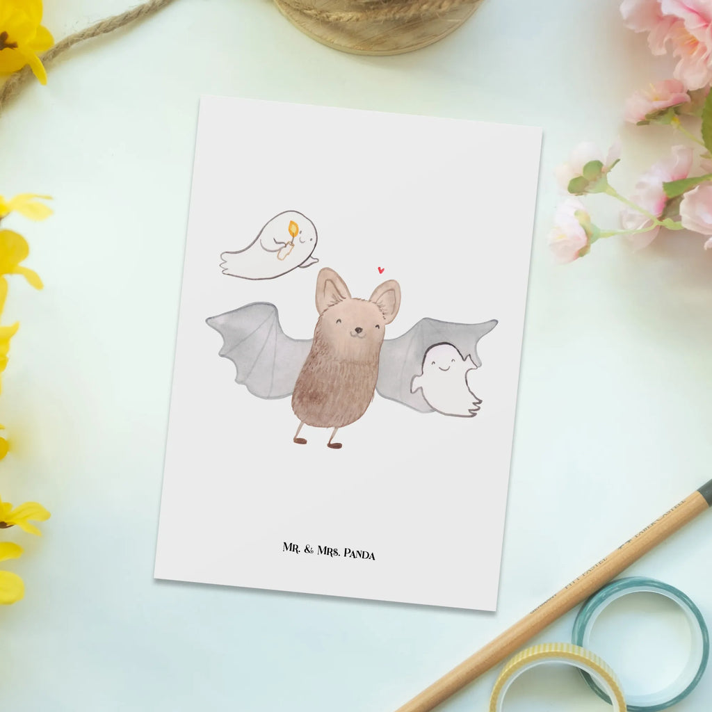 Postcard Bat Ghosts card, gift card, gift, invitation, postcards, Postcard, invitation card, letter, paper, Halloween, decoration, Martin singing, decor, gifts, giving