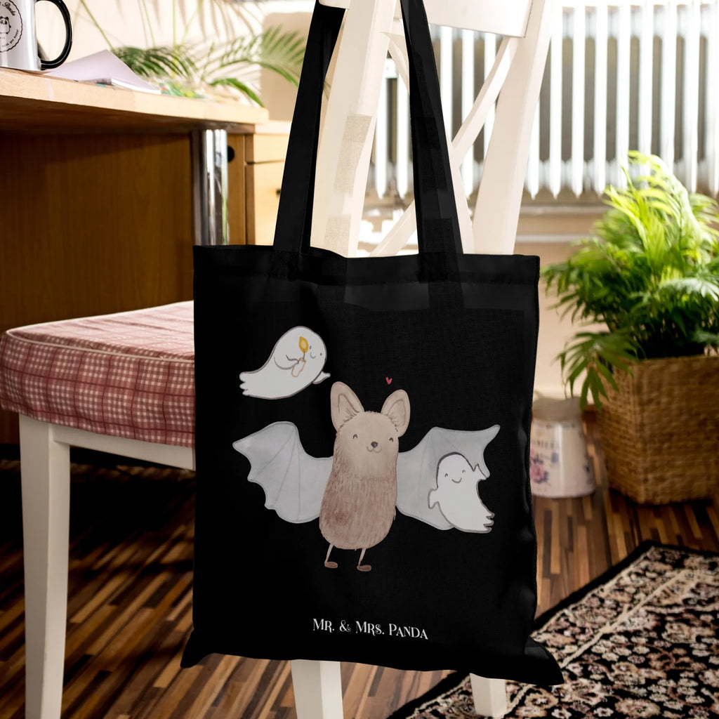 Tote bag Bat Ghosts Einkaufstasche, Schultertasche, Einkaufstüte, Shopper, Laptoptasche, Tragetasche, Stofftasche, Beuteltasche, Jutetasche, Jutebeutel, Strandtasche, Beutel, Umhängetasche, Badetasche, Tasche, Stoffbeutel, Halloween, Deko, Martinssingen, Dekoration, Geschenke, Schenken, Trick or Treat, Fledermaus, Süßes sonst gibt's saures, Gespenster, Halloween Deko