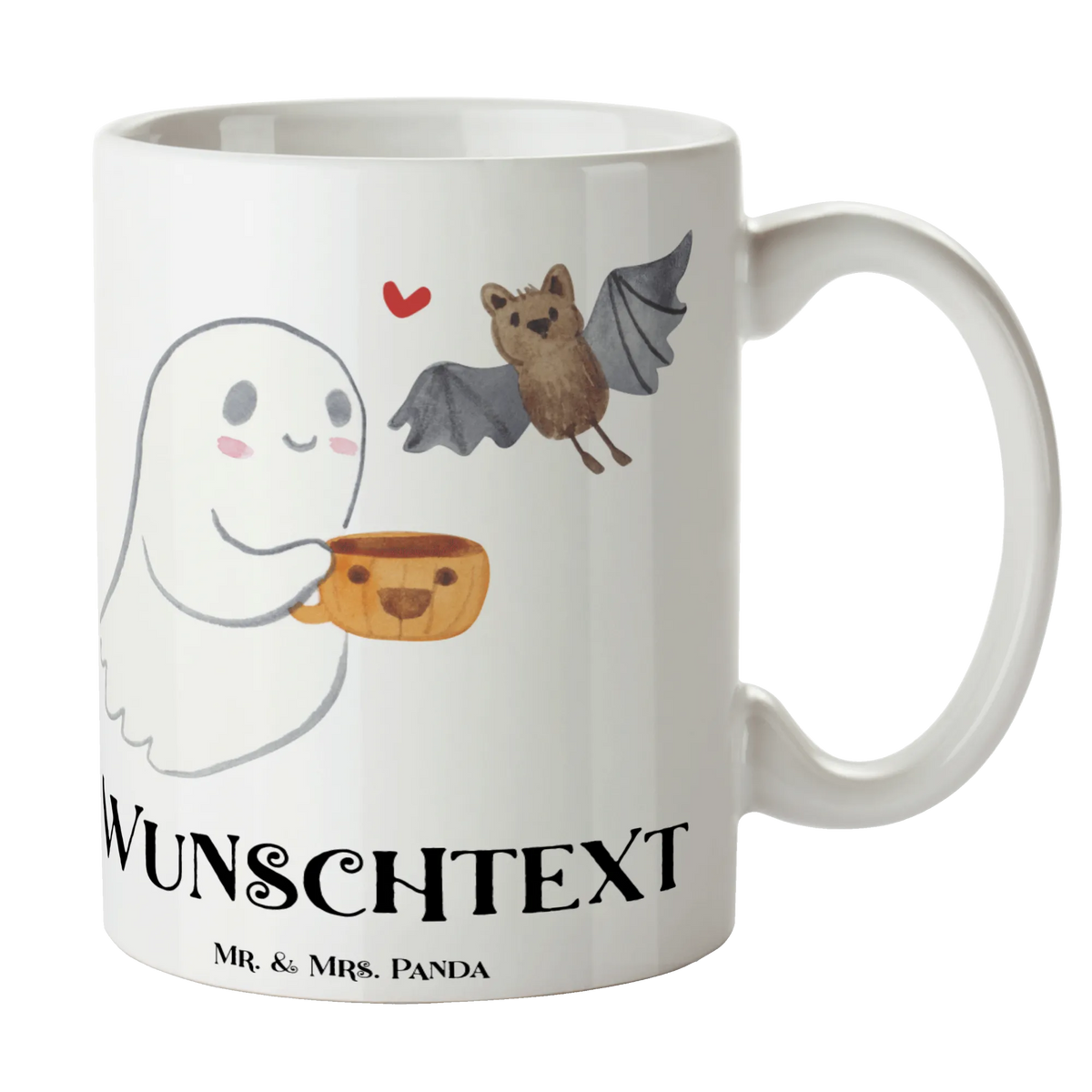 Personalised cup Ghost Coffee Halloween, decoration, Martin singing, decor, gifts, giving