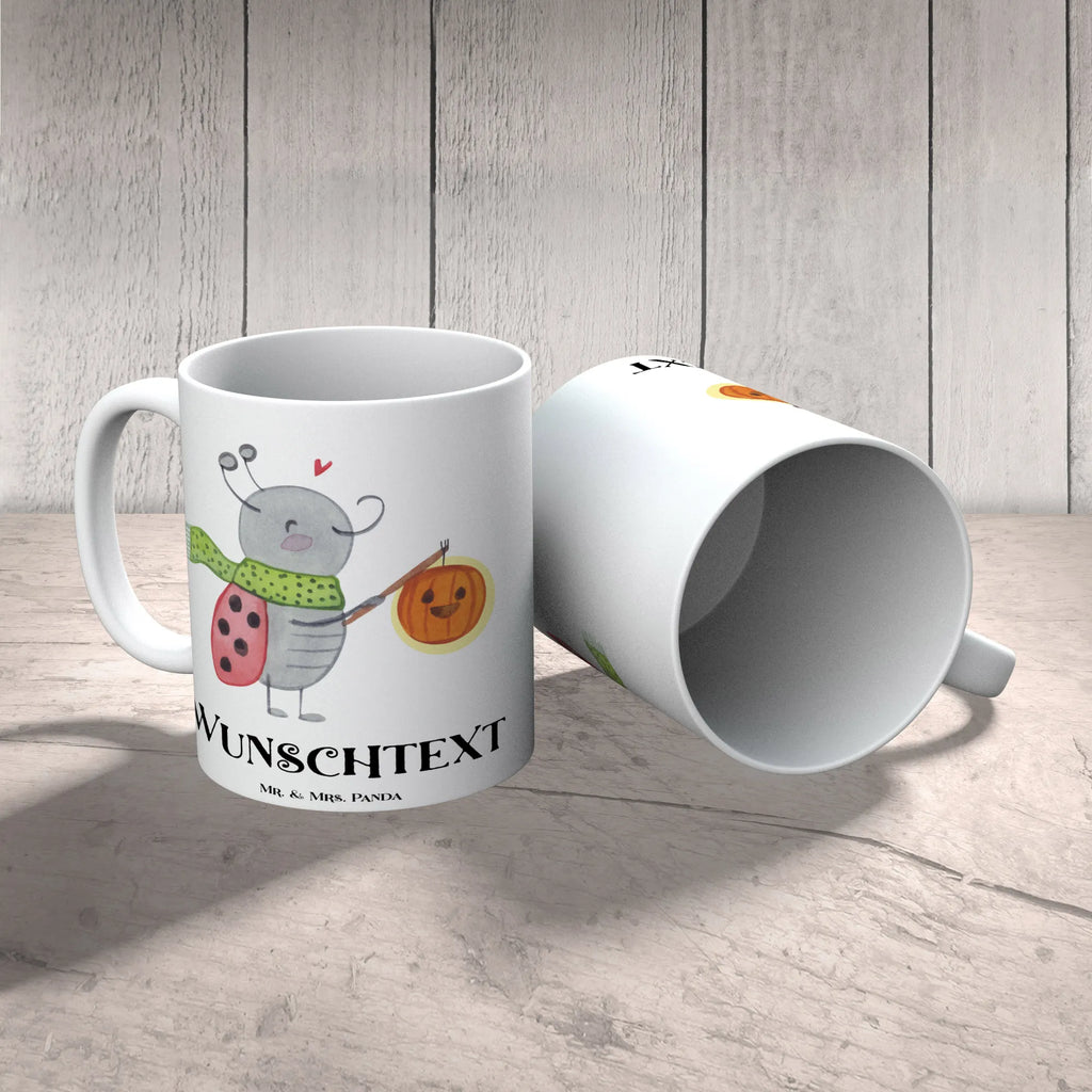 Personalisierte Tasse Smörle Laterne Namen, Drucken, Tasse mit Namen, Namenstasse, Tasse, Wunschname, Personalisiert, Personalisierte Tasse, Halloween, Deko, Martinssingen, Dekoration, Geschenke, Schenken, Marienkäfer, Herbst, Laterne