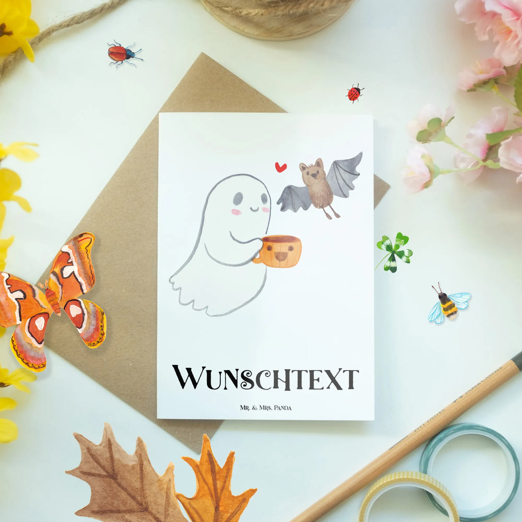 Personalisierte Grußkarte Gespenst Kaffee Grußkarte selber drucken, Personalisierte Hochzeitskarte, Grußkarte mit Namen, Personalisierte Glückwunschkarte, Grußkarte mit persönlichen Nachrichten, Grußkarten personalisiert, Personalisierte Karte, Personalisiertere Klappkarte, Grußkarte selbst gestalten, Personalisierte Geburtstagskarte, Personalisierte Grußkarte, Grußkarte als Geldgeschenk, Personalisierte Einladungskarte, Halloween, Deko, Martinssingen, Dekoration, Geschenke, Schenken, Kaffee, Gespenst