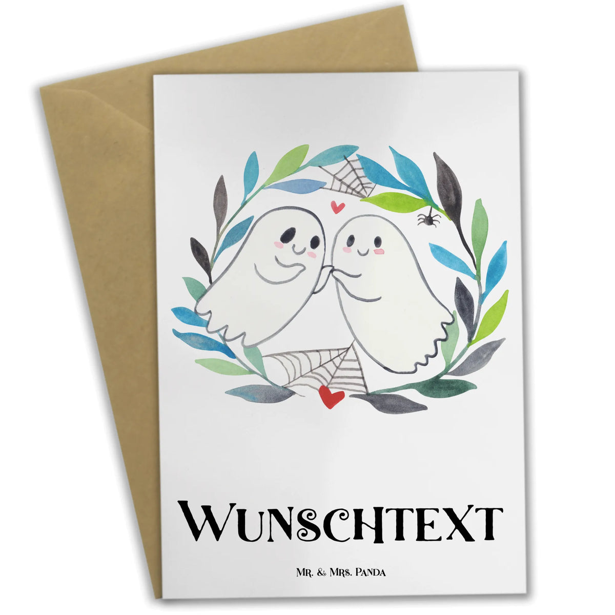 Personalisierte Grußkarte Gespenster  Liebe individuelle grußkarte, Personalisierte Klappkarte, Personalisierte Karte, Grußkarten Personalisiert, grußkarte personalisiert, Personalisierte Grußkarte, Grußkarte personalisierbar, Dekoration, Geschenke, Schenken, Deko, Halloween, Martinssingen, Gespenst, Paar, Verliebt