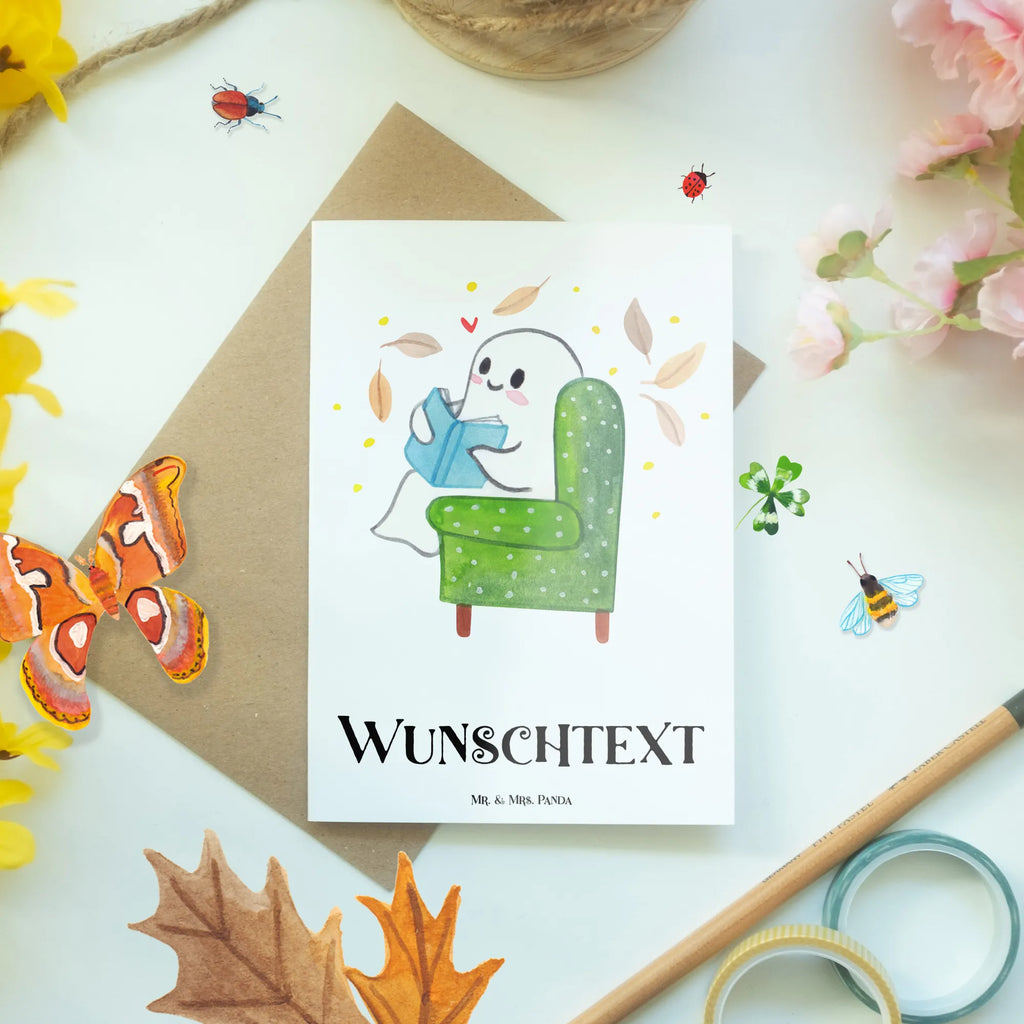 Personalisierte Grußkarte Gespenst  Buch Grußkarte Selber Drucken, Personalisierte Karte, Personalisierte Postkarte, Grußkarte Selbst Gestalten, Personalisierte Geburtstagskarte, Personalisiertere Klappkarte, Personalisierte Glückwunschkarte, Personalisierte Hochzeitskarte, Grußkarte mit Namen, Personalisierte Einladungskarte, Grußkarten Personalisiert, Personalisierte Grußkarte, Grußkarte mit Persönlichen Nachrichten, Grußkarte als Geldgeschenk, Dekoration, Geschenke, Schenken, Deko, Halloween, Martinssingen, Gemütlich, Buch, Herbst, Gespenst