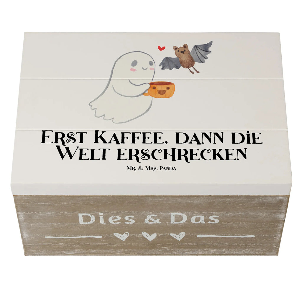Holzkiste Gespenst Kaffee Kiste, Dekokiste, XXL, Holzkiste, Geschenkdose, Schatulle, Geschenkbox, Truhe, Schatzkiste, Erinnerungsbox, Aufbewahrungsbox, Erinnerungskiste, Halloween, Deko, Martinssingen, Dekoration, Geschenke, Schenken, Gespenst, Kaffee
