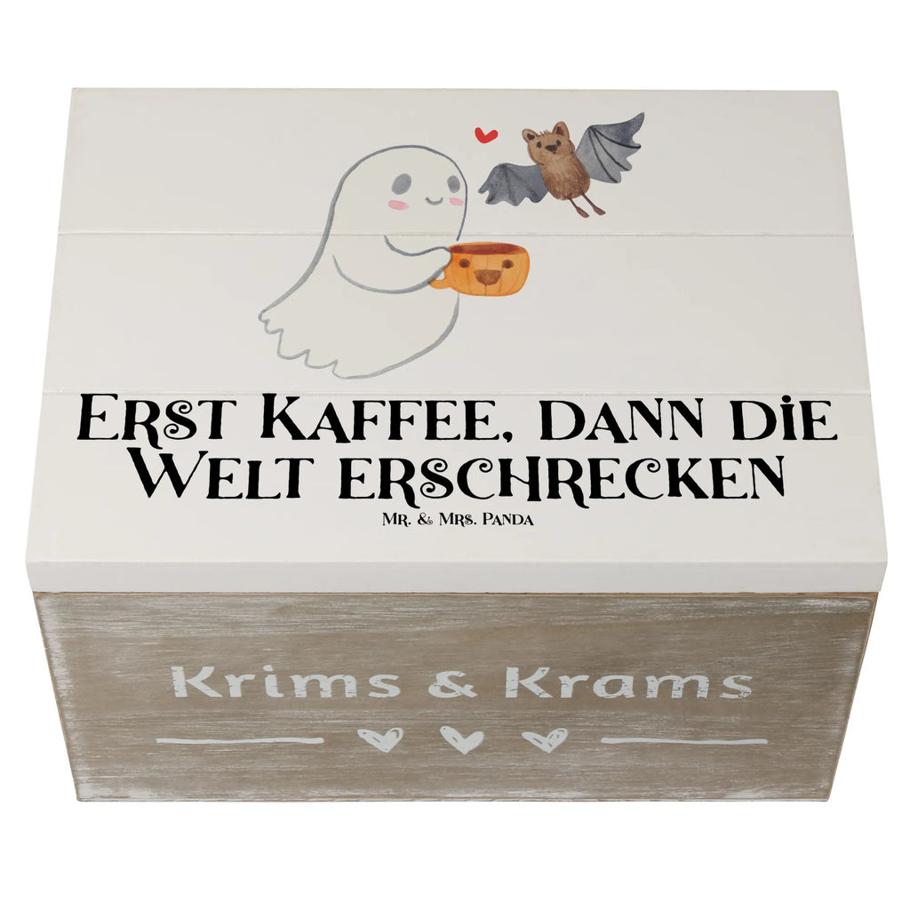 Holzkiste Gespenst Kaffee Kiste, Dekokiste, XXL, Holzkiste, Geschenkdose, Schatulle, Geschenkbox, Truhe, Schatzkiste, Erinnerungsbox, Aufbewahrungsbox, Erinnerungskiste, Halloween, Deko, Martinssingen, Dekoration, Geschenke, Schenken, Gespenst, Kaffee