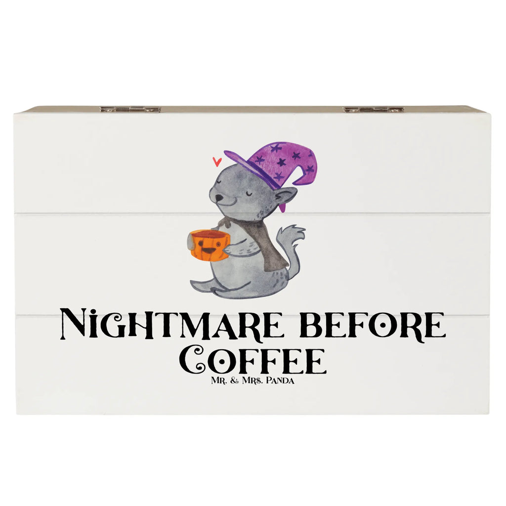 Skrzynia drewniana Kot Kawa Halloween, dekoracje, Martinssingen, dekoracja, prezenty, dawanie