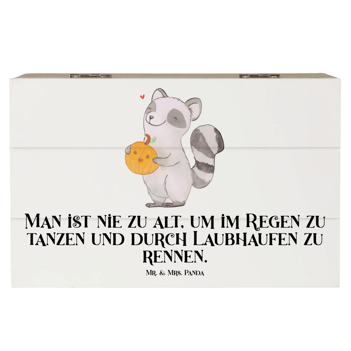 Wooden chest Raccoon Pumpkin Martin singing, giving, decoration, decor, gifts