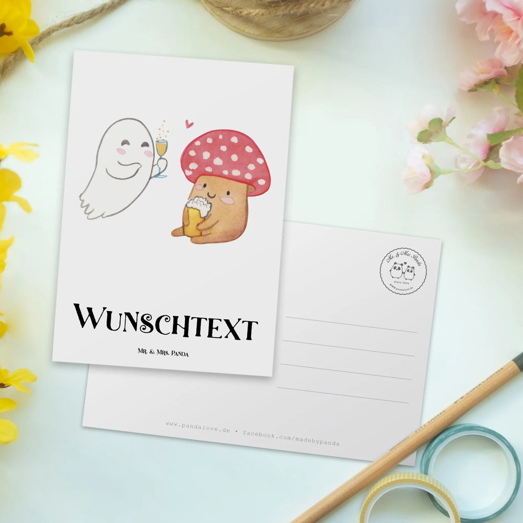Personalisierte Postkarte Gespenst  Prost Einladung mit Wunschtext, Einladung mit Namen, Grußkarte mit Wunschtext, Geschenkkarte mit Namen, Ansichtskarte mit Wunschtext, Grußkarte mit Namen, Postkarte bedrucken, Geschenkkarte mit Wunschtext, Postkarte mit Namen, Karte mit Wunschtext, Postkarte personalisierbar, Karte mit Namen, Ansichtskarte mit Namen, Postkarte mit Wunschtext, Halloween, Deko, Martinssingen, Dekoration, Geschenke, Schenken, Sekt, Bier, Fliegenpilz, Pils, Gespenst